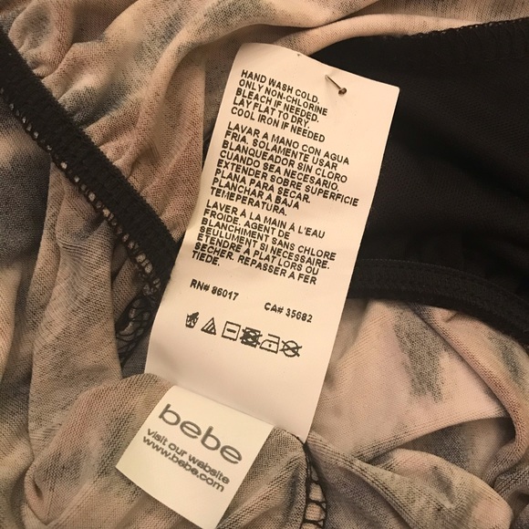 2b Bebe Pants Jumpsuits Strapless Print Jumpsuit Poshmark